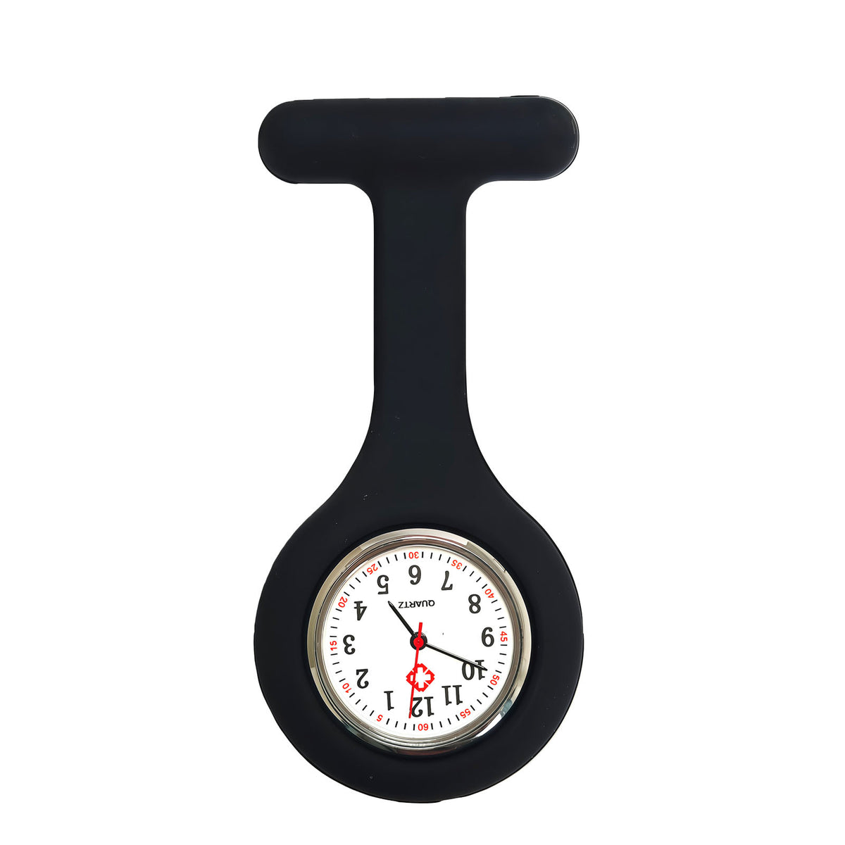 Colorful Silicone Nurse Solid Color Student Exam Pocket Watch Simple Chest Watch Round