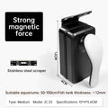Strong Magnetic Aquarium Cleaner, Floating Algae Scraper Brush with Non-Slip Handle for Small, Medium & Large Fish Tanks