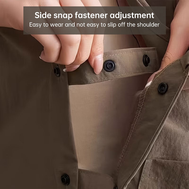 Double-Sided Waterproof Kitchen Apron – Adjustable Unisex Chef Apron, Pure Color Household Cooking Workwear