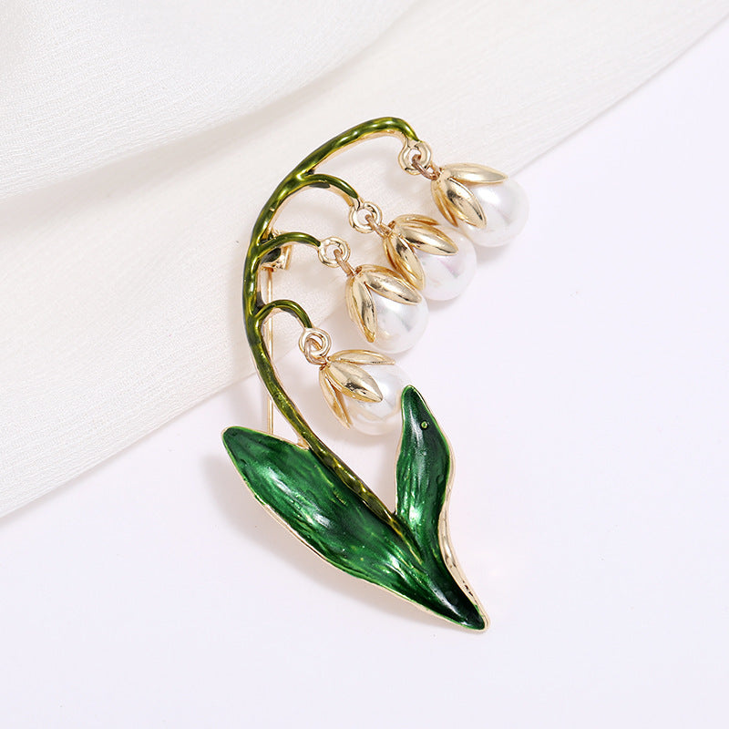 Artistic Brooch Vintage Pin Simple Versatile Lapel Flower Accessory