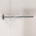 Foldable Shower Curtain Set, Invisible Waterproof Polyester Shower Divider, Retractable for Wet & Dry Zone Separation.
