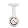 Colorful Silicone Nurse Solid Color Student Exam Pocket Watch Simple Chest Watch Round
