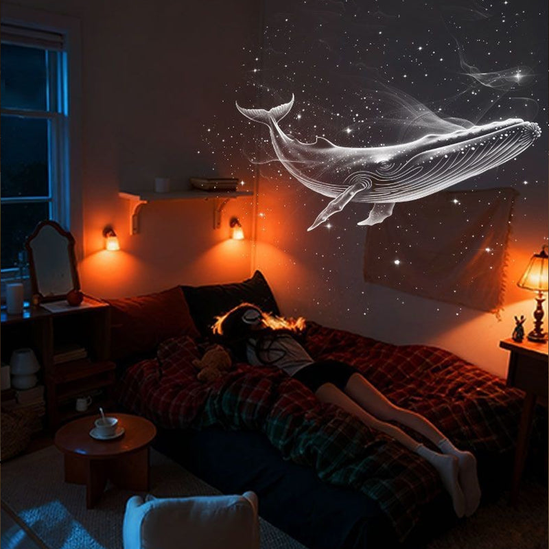 2-in-1 Mini Star Projector with Bright Colorful Night Light 10 Movies Included  Galaxy Atmosphere for Bedroom Decor, Kids Gift