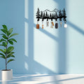 Iron Art Mountain and Tree Hook Home Key Storage Towel Rack Door Back Creative Storage Hook Strip