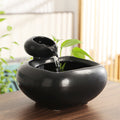 Wealth-Bringing Flowing Water Ornament, Ceramic Mini Desktop Decoration for Living Room