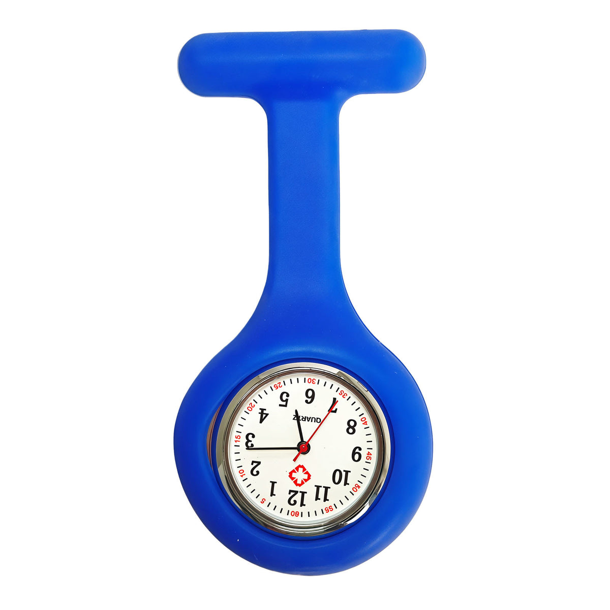 Colorful Silicone Nurse Solid Color Student Exam Pocket Watch Simple Chest Watch Round