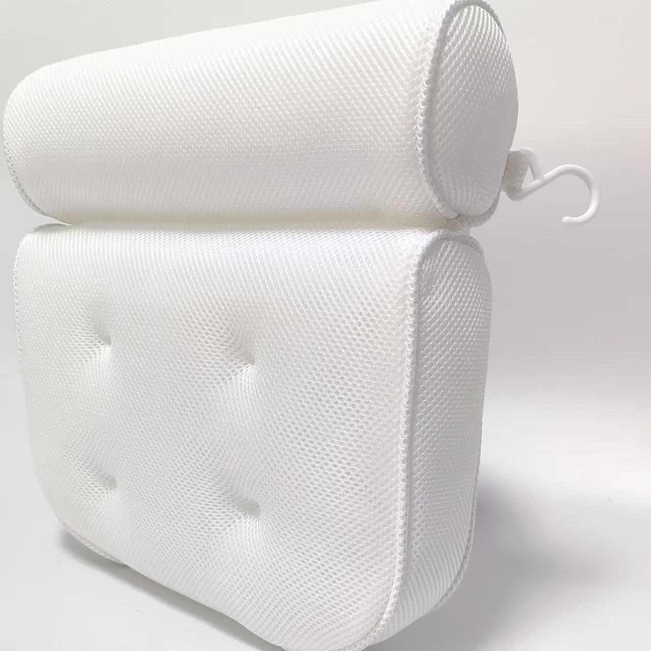 Bath Tub Pad Non-Slip Backrest Mesh Non-Slip Pad Bathroom Pillow SPA Massage Cushion 4D Suction Cup Fixed Backrest Pillow