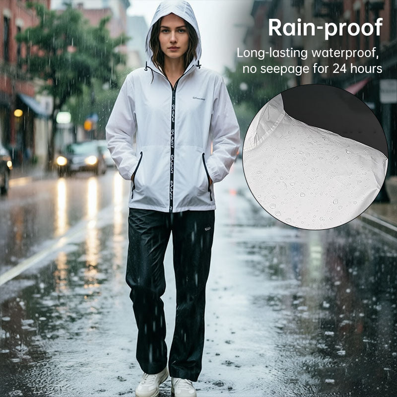 Unisex Ultralight Rain Suit - Lightweight Waterproof Jacket & Pants Set, Summer Outdoor Rainwear for Fishing & Cycling