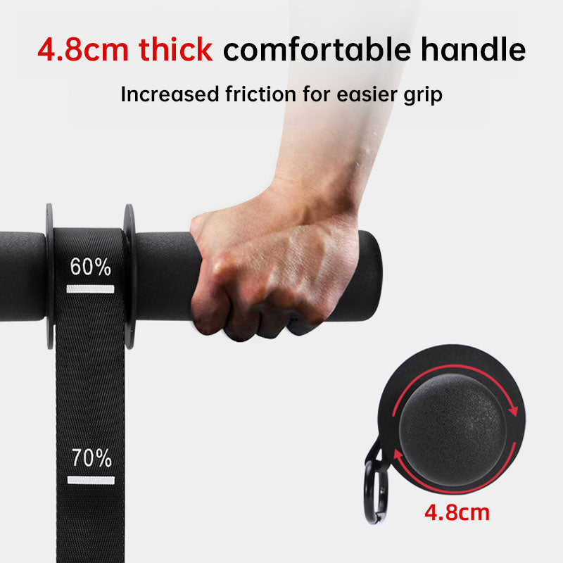 Adjustable Forearm Strength Trainer with Thickened Anti-Slip Wrist Roller, Belt Included, Durable Home Fitness Equipment