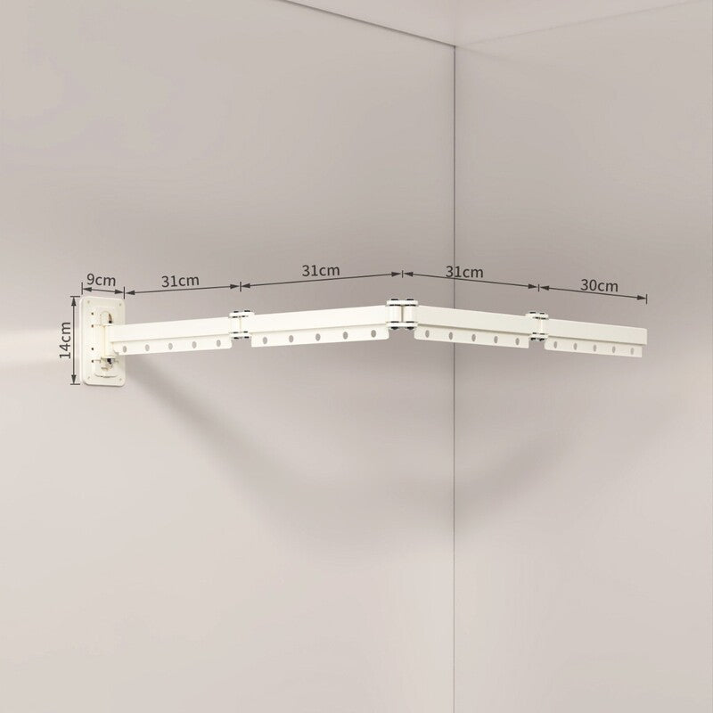 Foldable Shower Curtain Set, Invisible Waterproof Polyester Shower Divider, Retractable for Wet & Dry Zone Separation.
