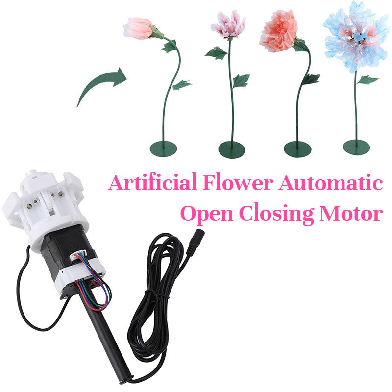 DIY Automatic Blooming Flower Motor Kit - Mechanical Blossom Mechanism for Party, Wedding & Stage Decor