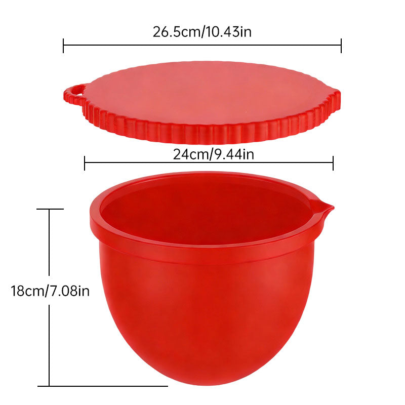 Reusable Mixer Container with Silicone Liner Lid, Compatible with KitchenAid 5-Quart Tilt-Head Stand Mixers, Baking Accessory