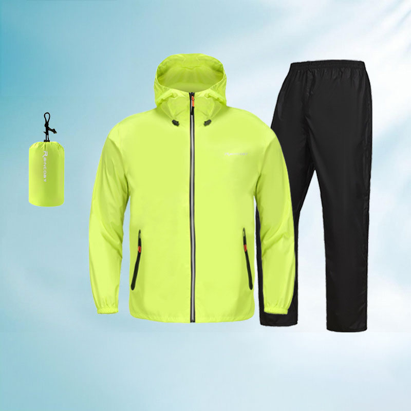 Unisex Ultralight Rain Suit - Lightweight Waterproof Jacket & Pants Set, Summer Outdoor Rainwear for Fishing & Cycling