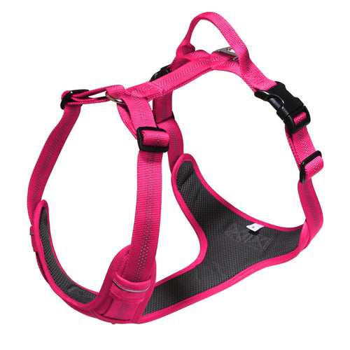 Breathable Reflective Dog Harness Vest, Outdoor No-Pull Escape-Proof Harness with Leash for Large & Medium Dogs
